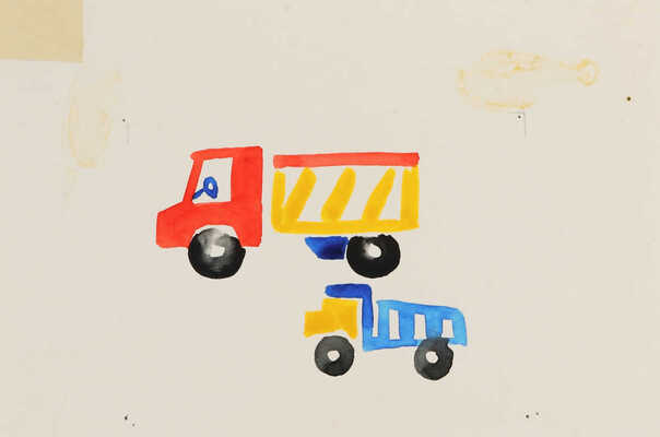 Горячёва Вера Анатольевна. Лот из четырех иллюстраций к стихам В. А. Степанова «Октябрятский экипаж» (М.: Детская литература, 1984).